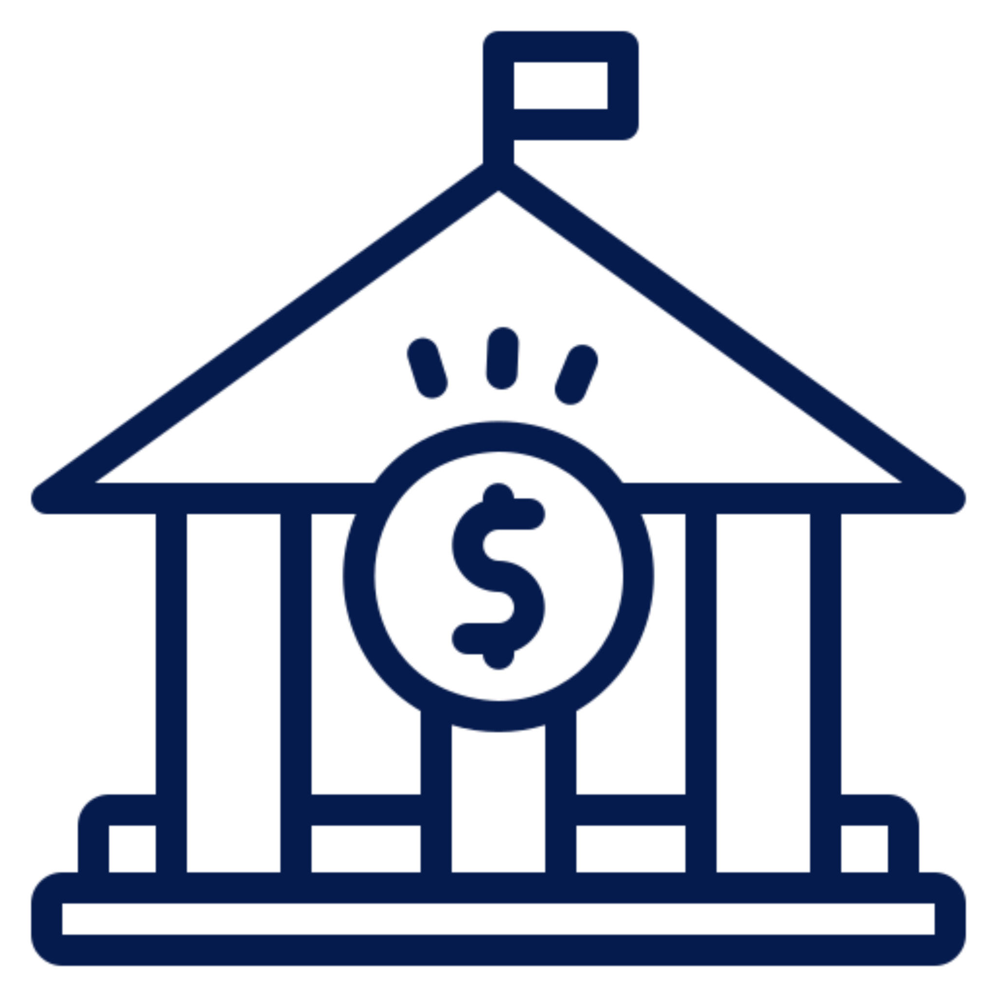 Bank icon with dollar symbol
