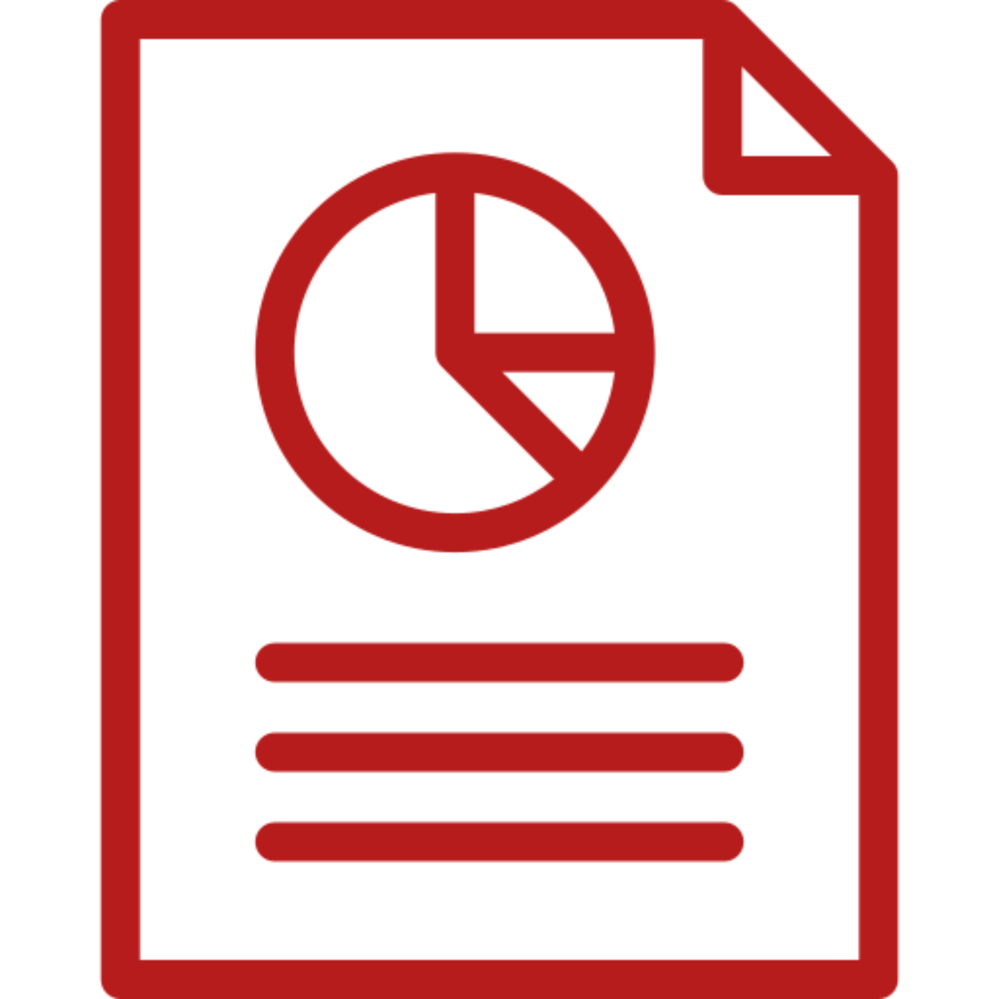 Red outline report icon