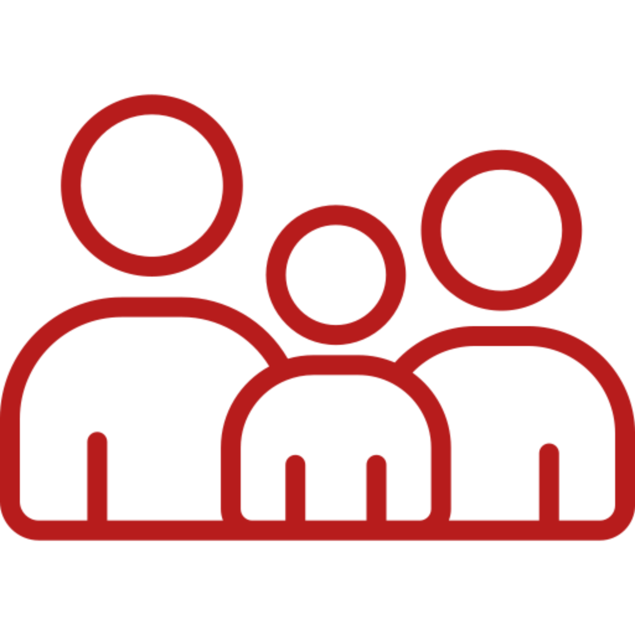 Family icon in red outline