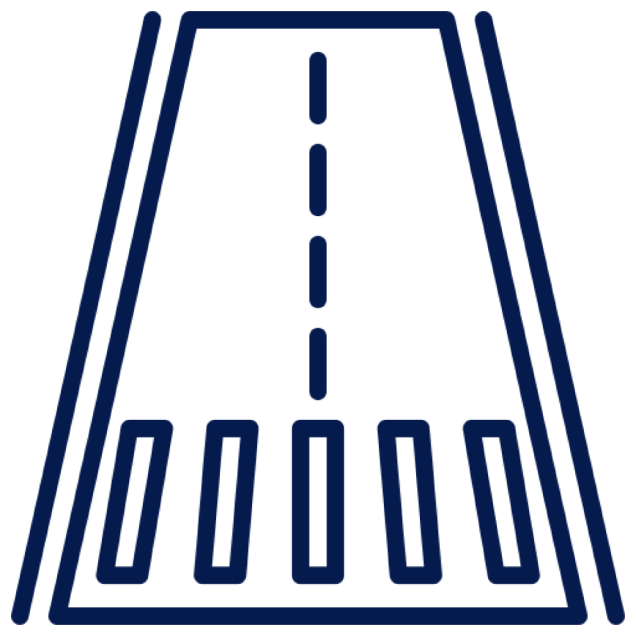 Airstrip symbol with dashed center line
