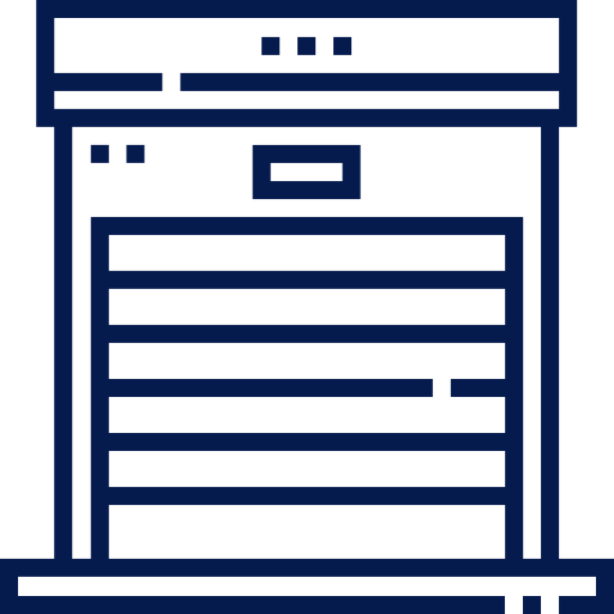 Garage door line art icon