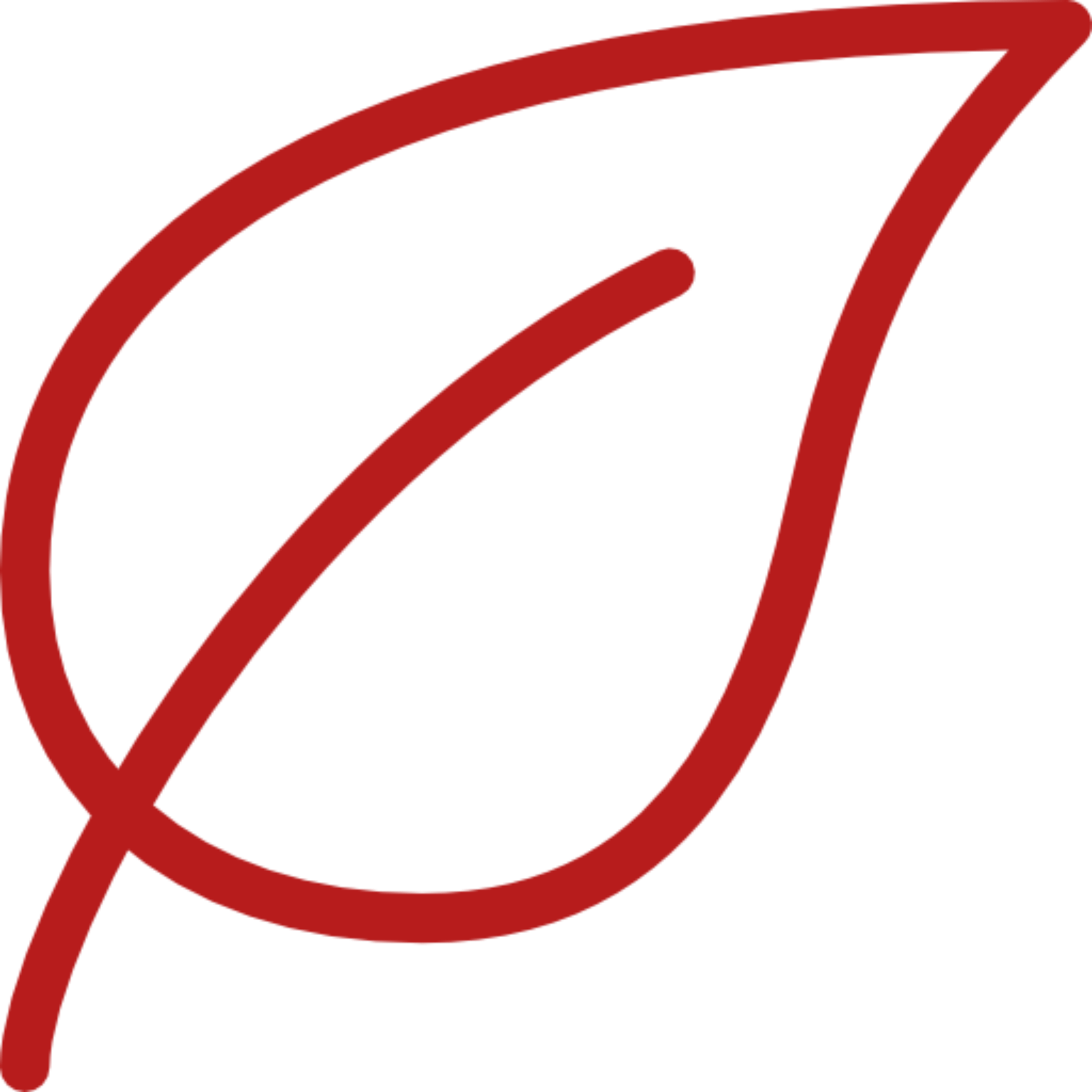 Red leaf icon outline